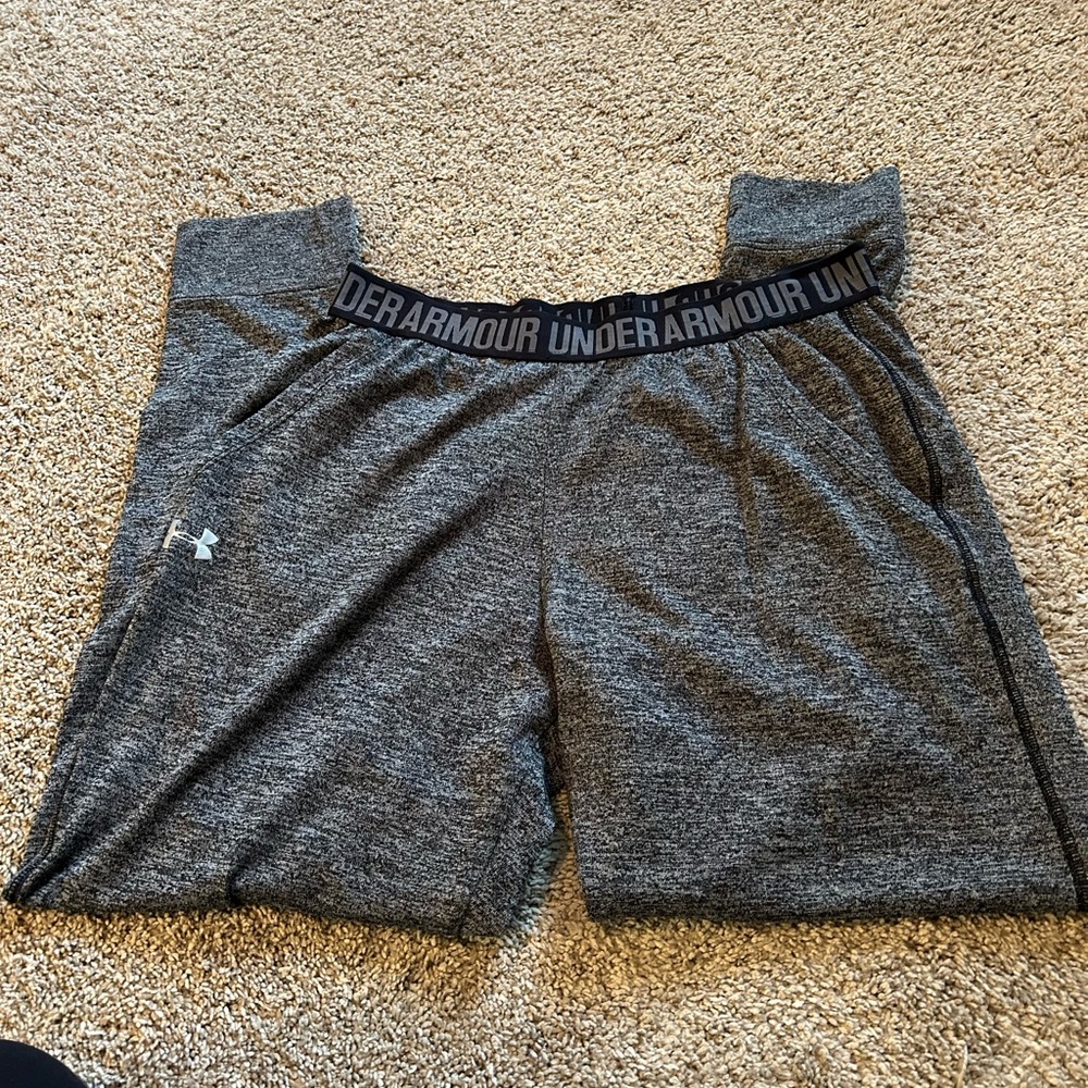 Under Armor joggers.